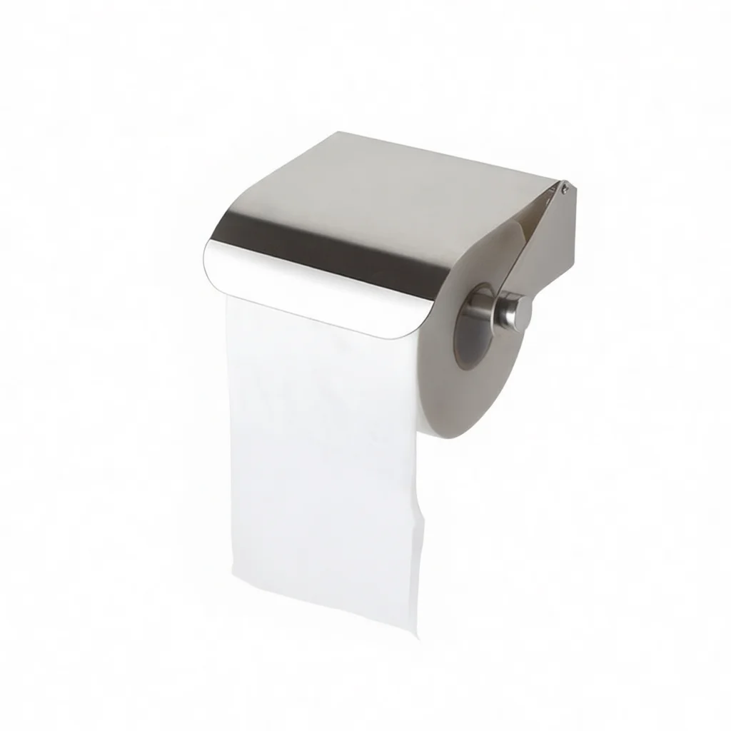 Wall Mounted Stainless Steel Toilet Tissue Holder Bathroom Roll Paper Dispenser Minimalist Style Rack For Hotel Project
