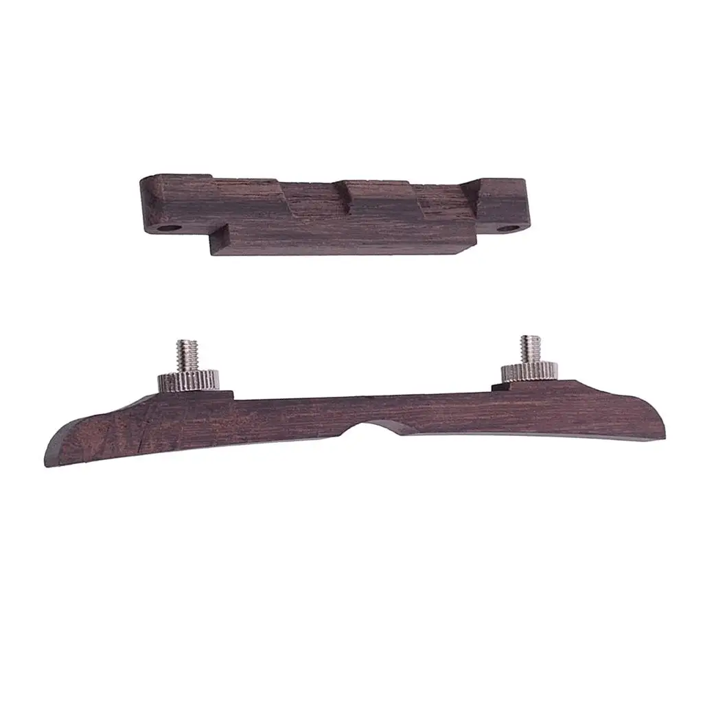 114mm Rosewood Adjustable Mandolin Bridge for Mandolin Banjo Replacement