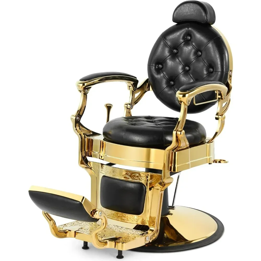 Retro Barber Chair  ,Heavy-duty Hydraulic Pump, Beauty Spa Salon Styling Equipment, Barber Chairs for Barbershop