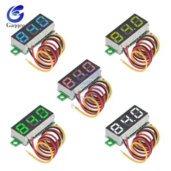 Carro Mobile Power Tester Detector de Tensão, DC LED Voltímetro Digital, Auto Voltage Meter, vermelho, verde, azul, amarelo, 0.28 