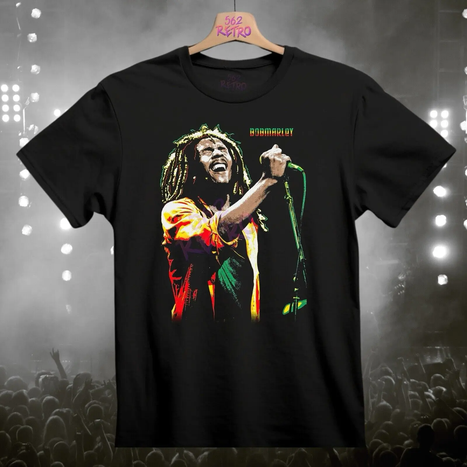 

Bob Marley One Love Reggae Band T-Shirt Black S-3XL