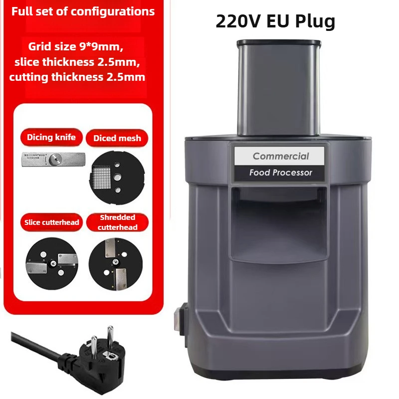 110V 220V Electric Slicer Commercial   Automatic Vegetable, Carrot, Potato Chopper, Slicer and Dicer Electric Vegetable Cutter