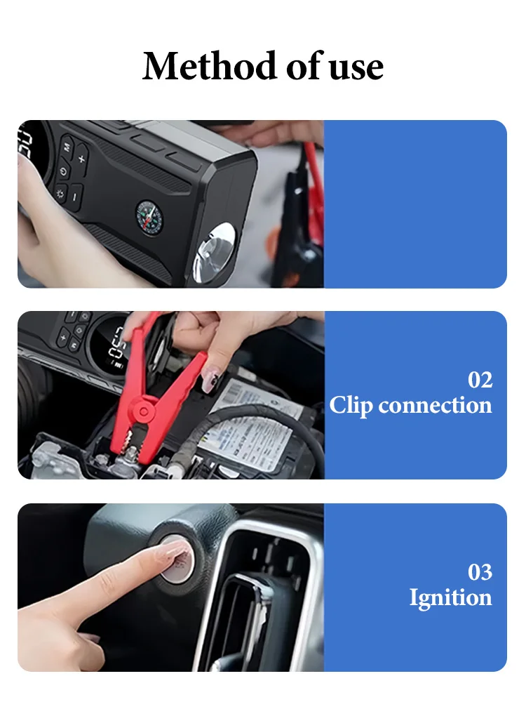 39800mAh Car Jump Starter Air Pump Car Battery Emergency Boosters 1800A 12V Power Bank Portable Starting Device Car Starter