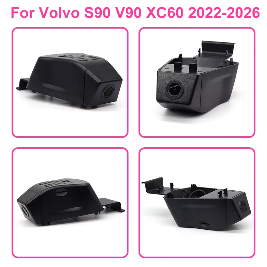 For Volvo S90 V90 XC60 2018-2025 Front and Rear 4K Dash Cam for Car Camera Recorder Dashcam WIFI Car Dvr Recording Devices - view 4