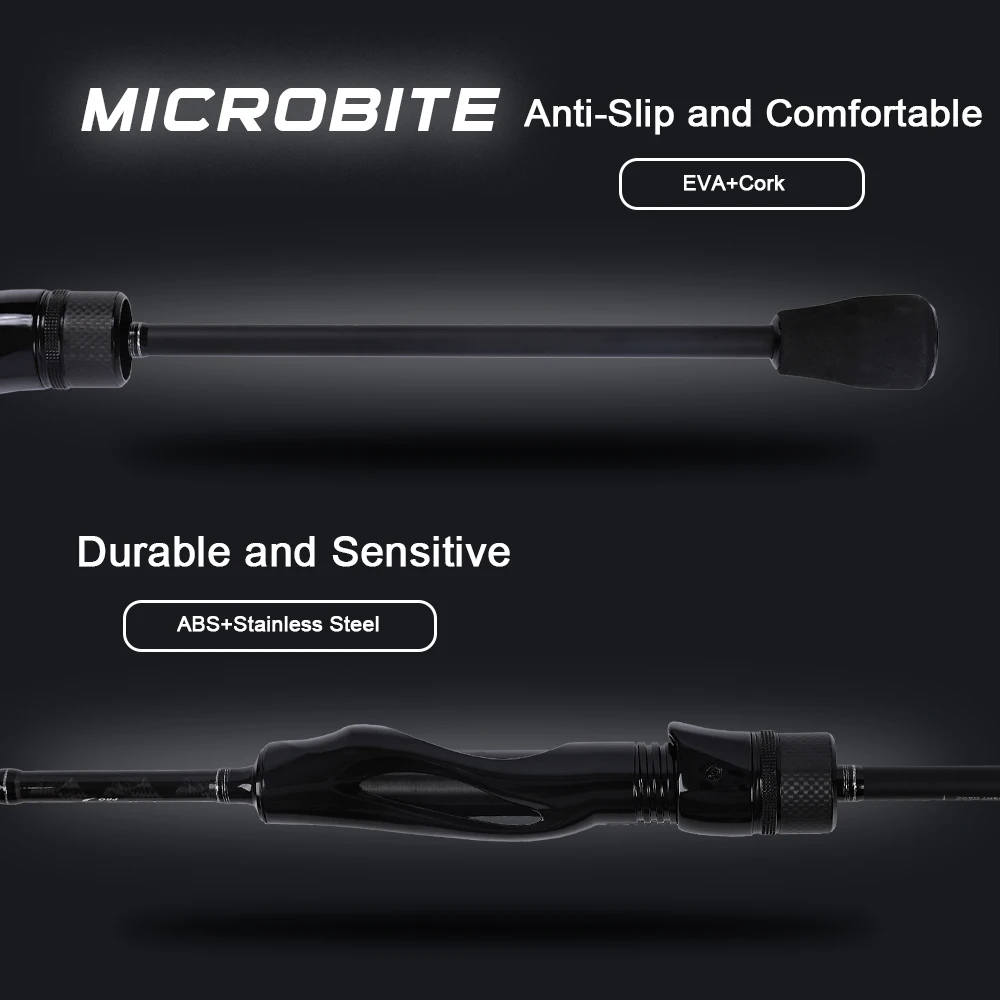 MIFINE MICROBITE Ajing Fishing Spinning Rod Lure 2g/3g/5g/8g/10g Saltwater Freshwater Light Rock Fishing Fast Action Fuji Ring