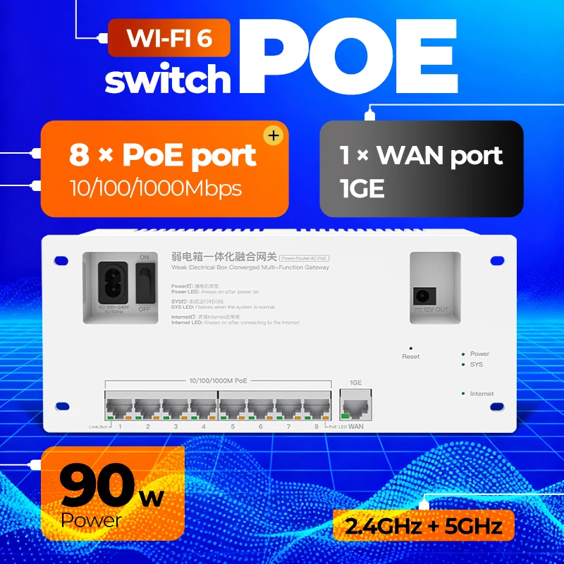 8 Port Poe Switch 2…