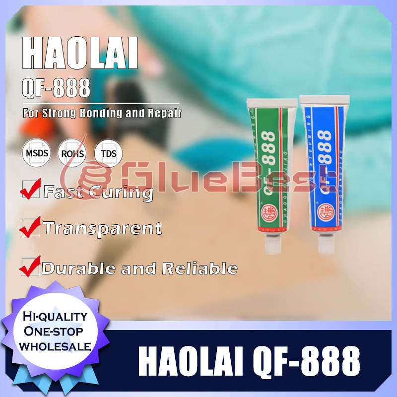 

HAOLAI QF-888 Прозрачный полимеризационный агент AB обеспечивает сильную склеивание и долговечную защиту для ремонта целей. Оригинальный продукт.