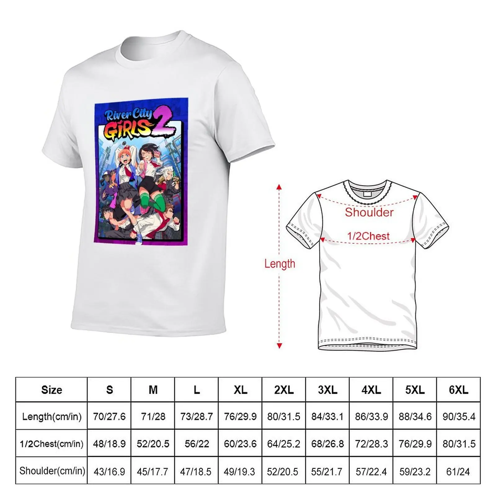 River City Girls 2 T-Shirt t shirts for man cotton soft t shirt men 100% cotton luxury brand cotton t shirt pack T-shirt
