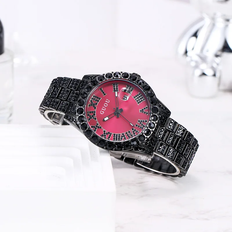 New Digital Calendar Watch With A Large Dial And Luxurious Steel Strap; A Perfect Gift For Women, A Stylish Quartz Wristwatch.