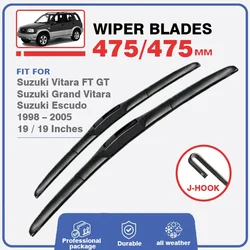 Front Wiper Blades For Suzuki Vitara FT GT Grand Vitara Escudo 1999 - 2005 Car Windscreen Window Windshield 2000 2001 2002 2003