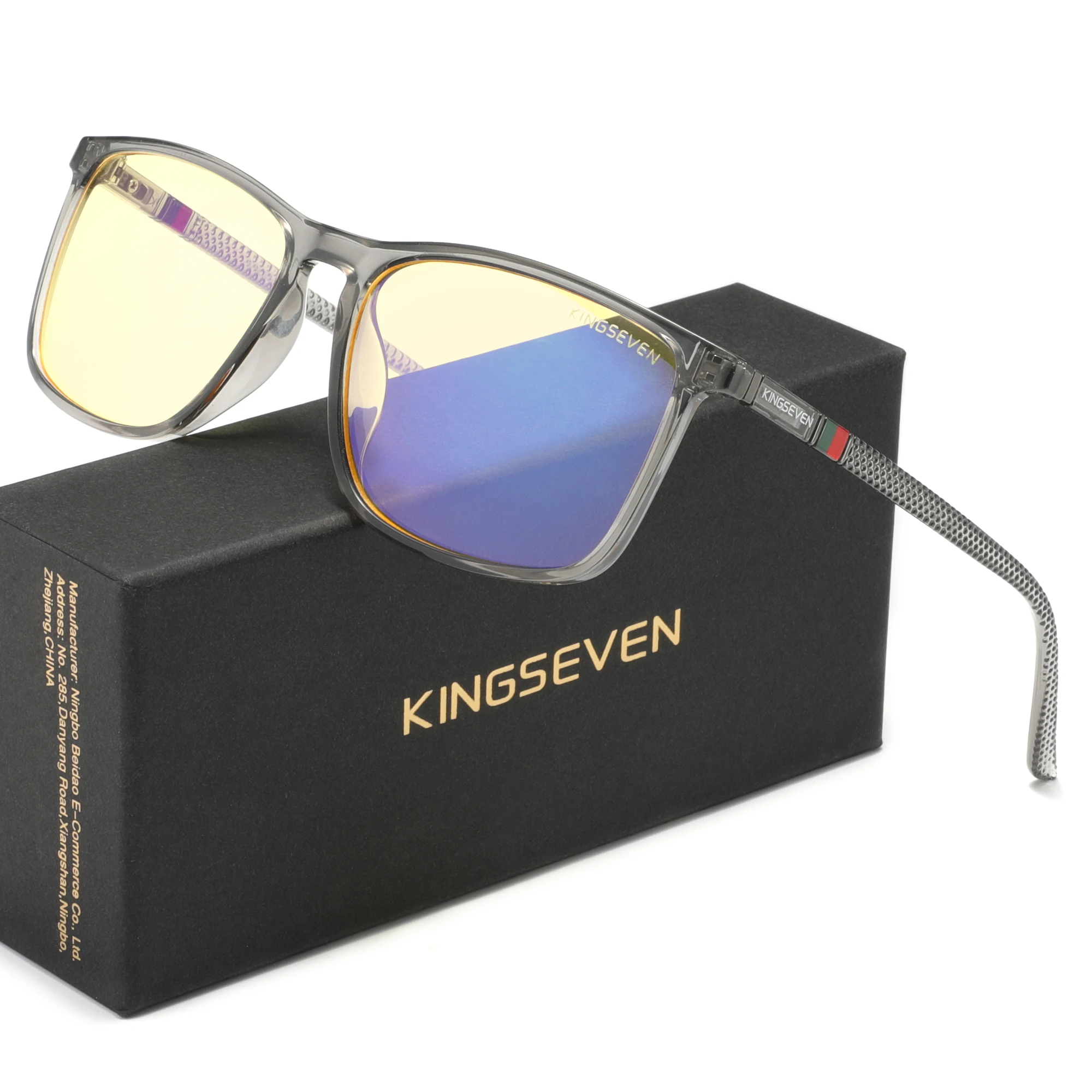 KINGSEVEN Blauw Licht Blokkeren Bril Transparante Lens Mannen/Vrouwen Anti-Blue Ray Brillen Studenten Dagelijks Telefoon Computer Brillen