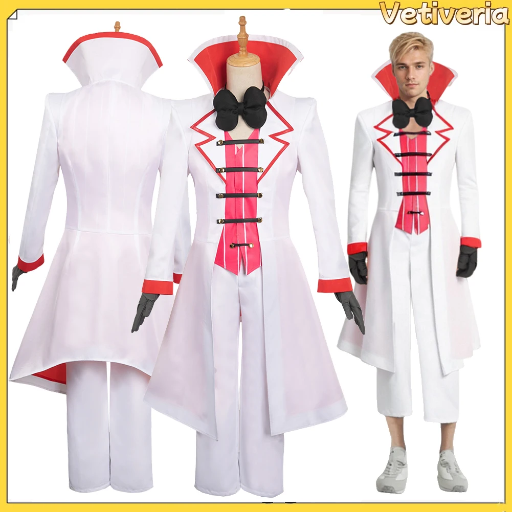 

Люцифер Косплей Костюм Ролевая Игра Белая Шляпа Накидка Аксессуары Наряды Взрослый Мужской Фэнтези Хэллоуин Карнавал Мужской Маскирующий Костюм