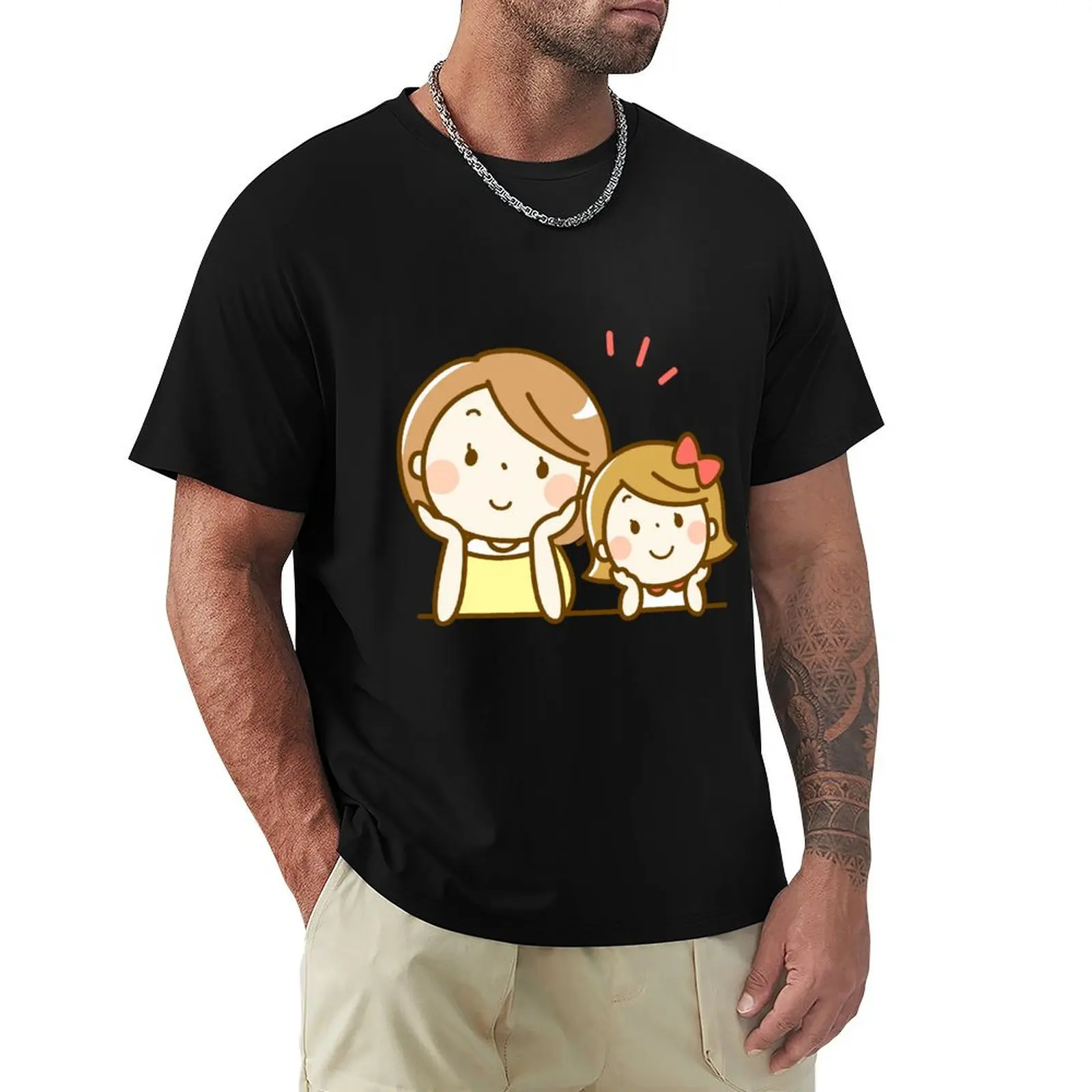 Mother and Daughter T-Shirt Plus Size Outdoor Casual Top