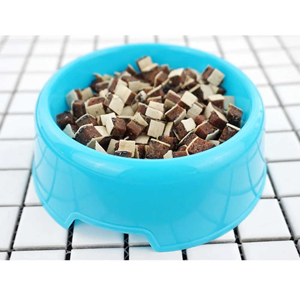 

2pcs Non-Slip Pet Bowl Lightweight Dog Feeding Bowl Cat Puppy Plastic Water Dish Durable Easy Clean Safe Feeder Blue For