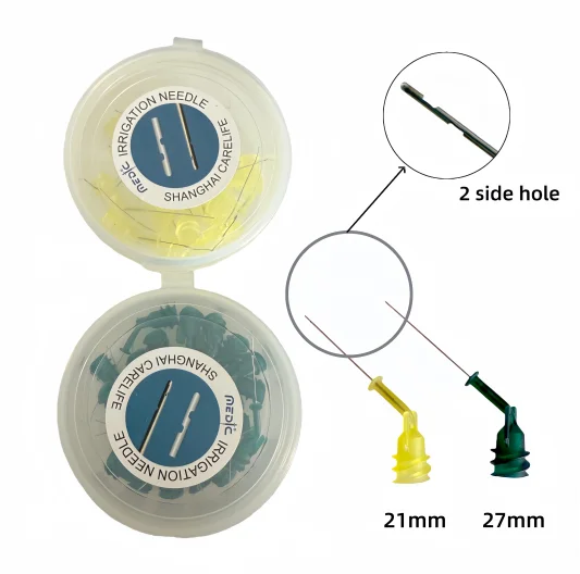 

Dental Irrigation Tips Endo Irrigator Syringe Tip Root Flushing Cleaning Root Canal Washing Needle Bilateral 2-Sides Holes