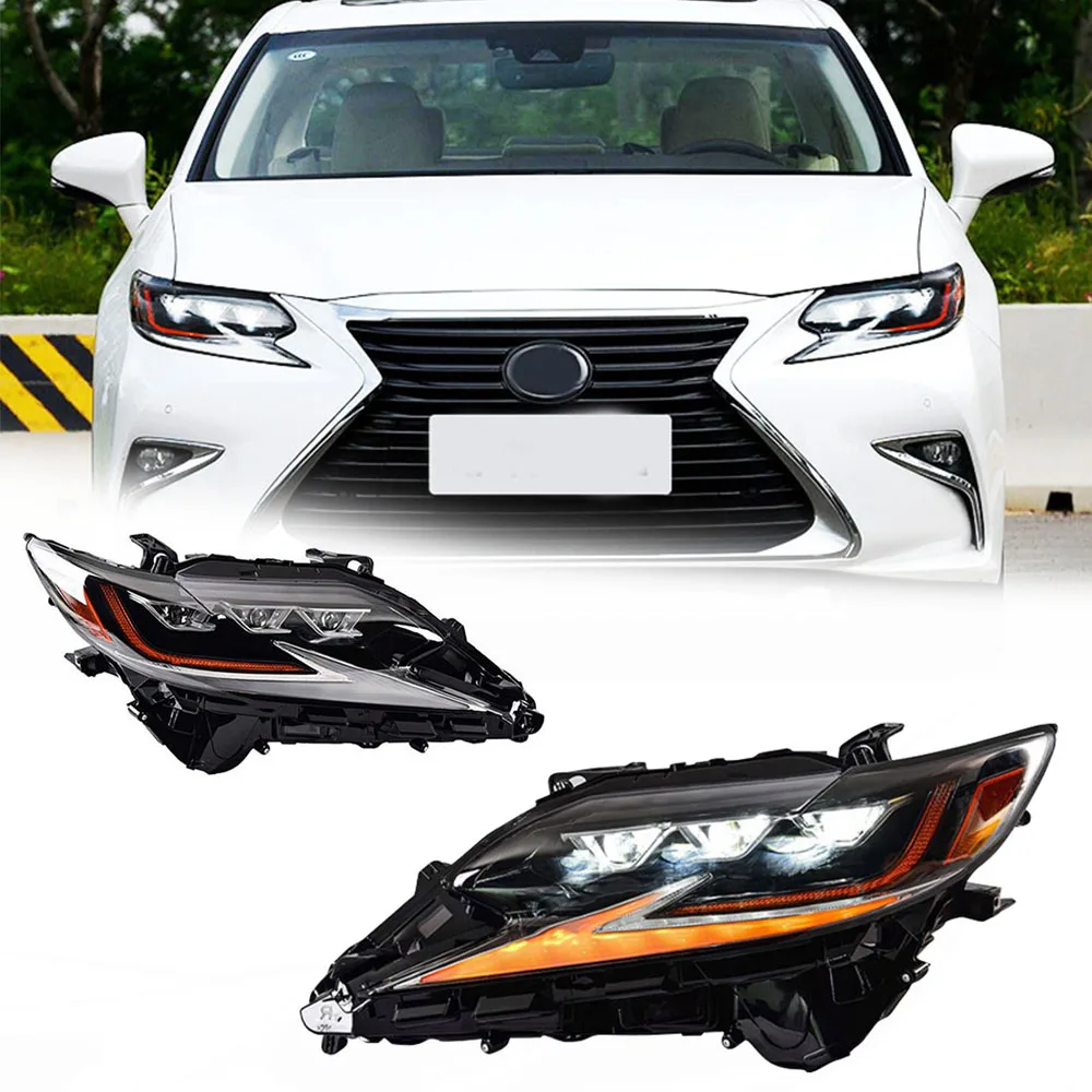 

Стайлинговые светодиодные фары для LEXUS ES 13-17, новый стиль, полностью светодиодные DRL, автомобильные фары в сборе, аксессуары для сигнала, модифицированная лампа