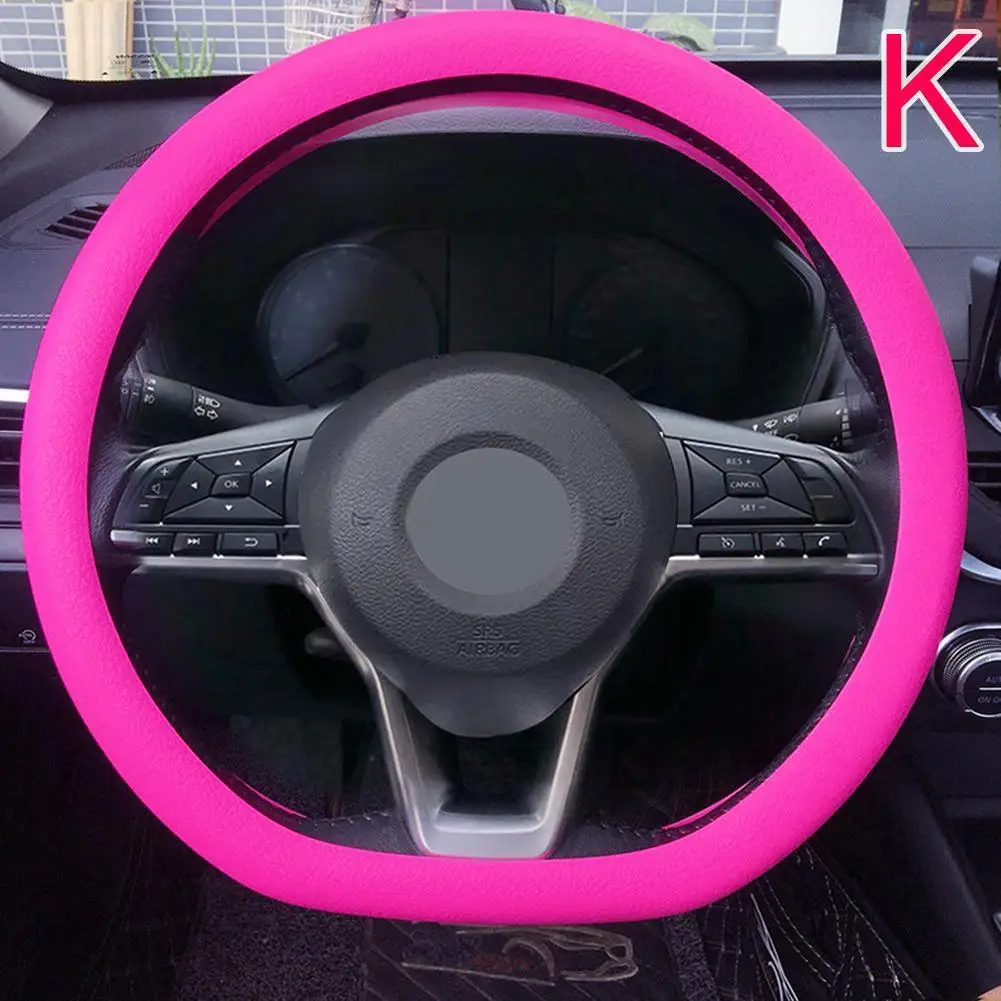 19-farbige Auto-Lenkradabdeckung aus Silikon für Sommermode, schweißabsorbierend, rutschfeste Griffabdeckung, allgemeine DIY-Teile – Detail 38