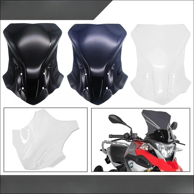 

Modified Taller & Larger Front Windshield / Wind Deflector for BMW G 310 GS (2017-2022 Model Years) - Motorcycle Accessory