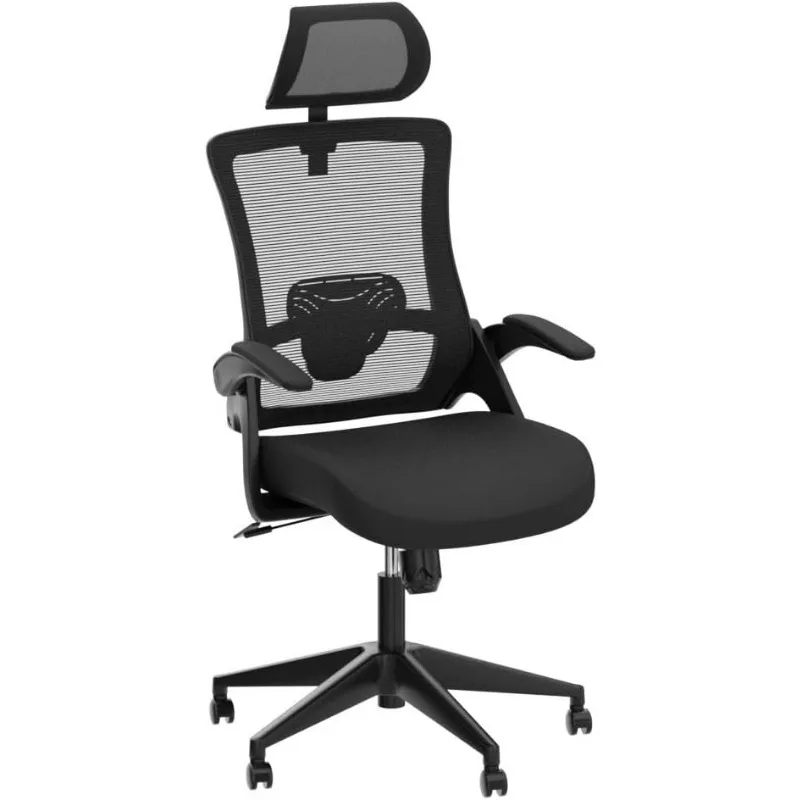 NEO CHAIR Office High Back Mesh Headrest Adjustable Height and Ergonomic Design Home Office Computer Desk Executive Lumbar