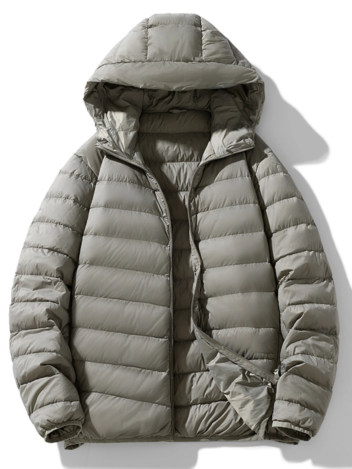 

Зимняя мужская пуховая куртка 2025 года: новая модель, легкая, с капюшоном, белая, тонкая, утепленная, для защиты от холода