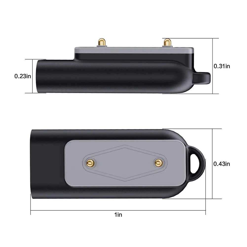 1-5 قطعة شاحن ساعة لساعة غالاكسي صالح 3/ساعة هواوي صالح 3 2 USB C محول نوع C مهايئ شاحن ساعة شاحن