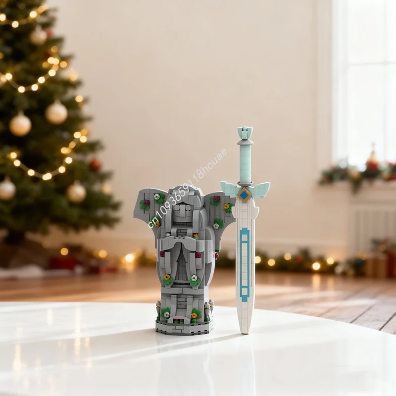 566pcs MOC Zelda Goddess Sword Model Building Blocks Construction Toy Assemble Christmas Gifts DIY Idea Education Brick Birthday