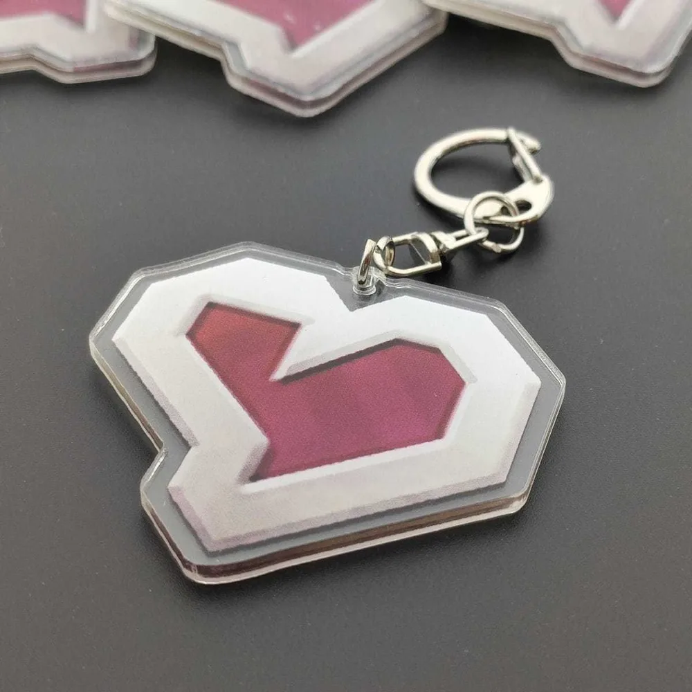 Personalized Little Book JCC Heart Shaped Steel Keyring Transfer Badge Creative Birthday Pendant Acrylic Keychain Backpack Gift