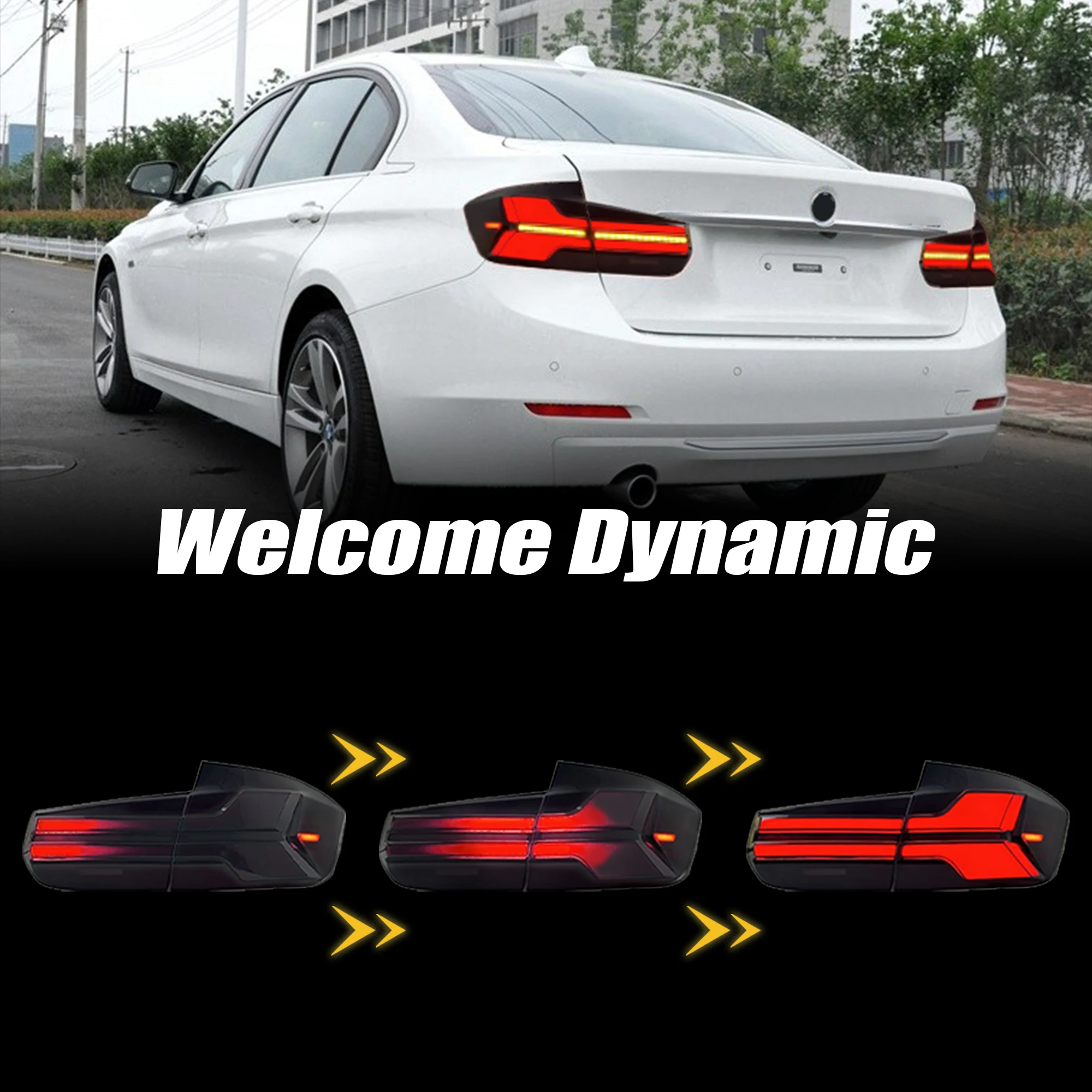 

DK Motion New Product Led For BMW 3 Series F30 F35 F80 LED Tail Lights Assembly G05 Design 2013-2020 Modified 320i Rear 12v DRL