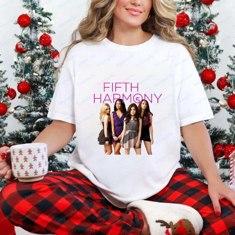 Fifth Harmony - Camiseta de algodão clássica de manga curta Fun Crazy Neutral para homens e mulheres (adequada para todas as idades)