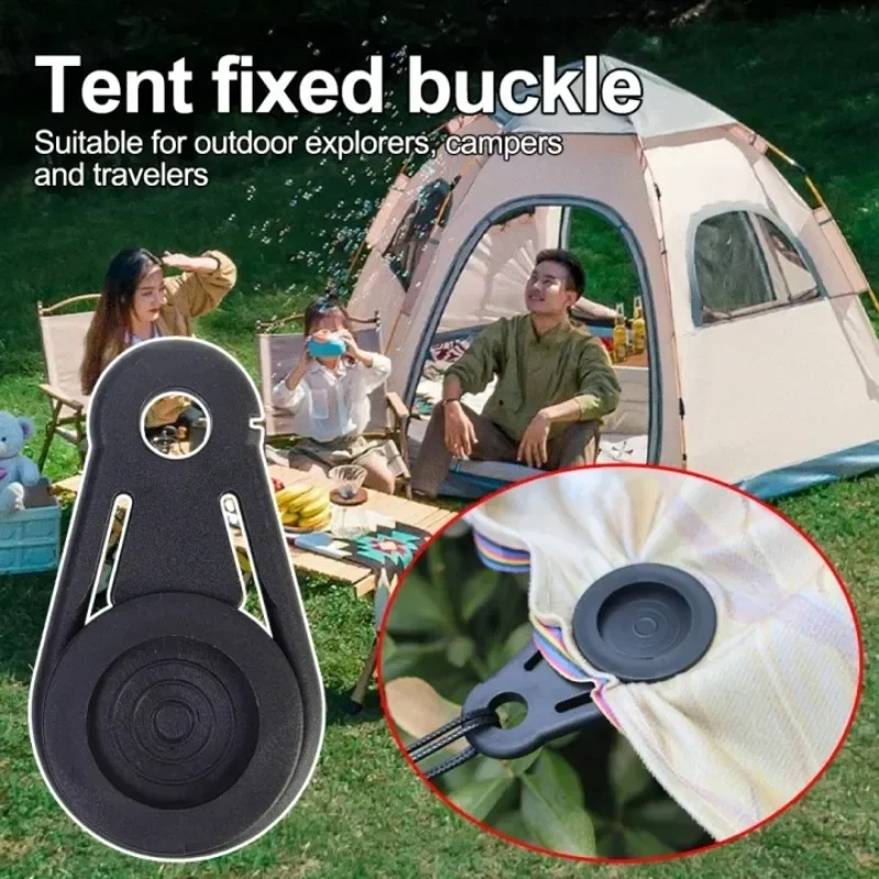 Camping Tent Canopy Clip Outdoor Camping Rainproof Tarpaulin Rope Alligator Clips Awning Tighten Fixed Buckle Tent Accessories