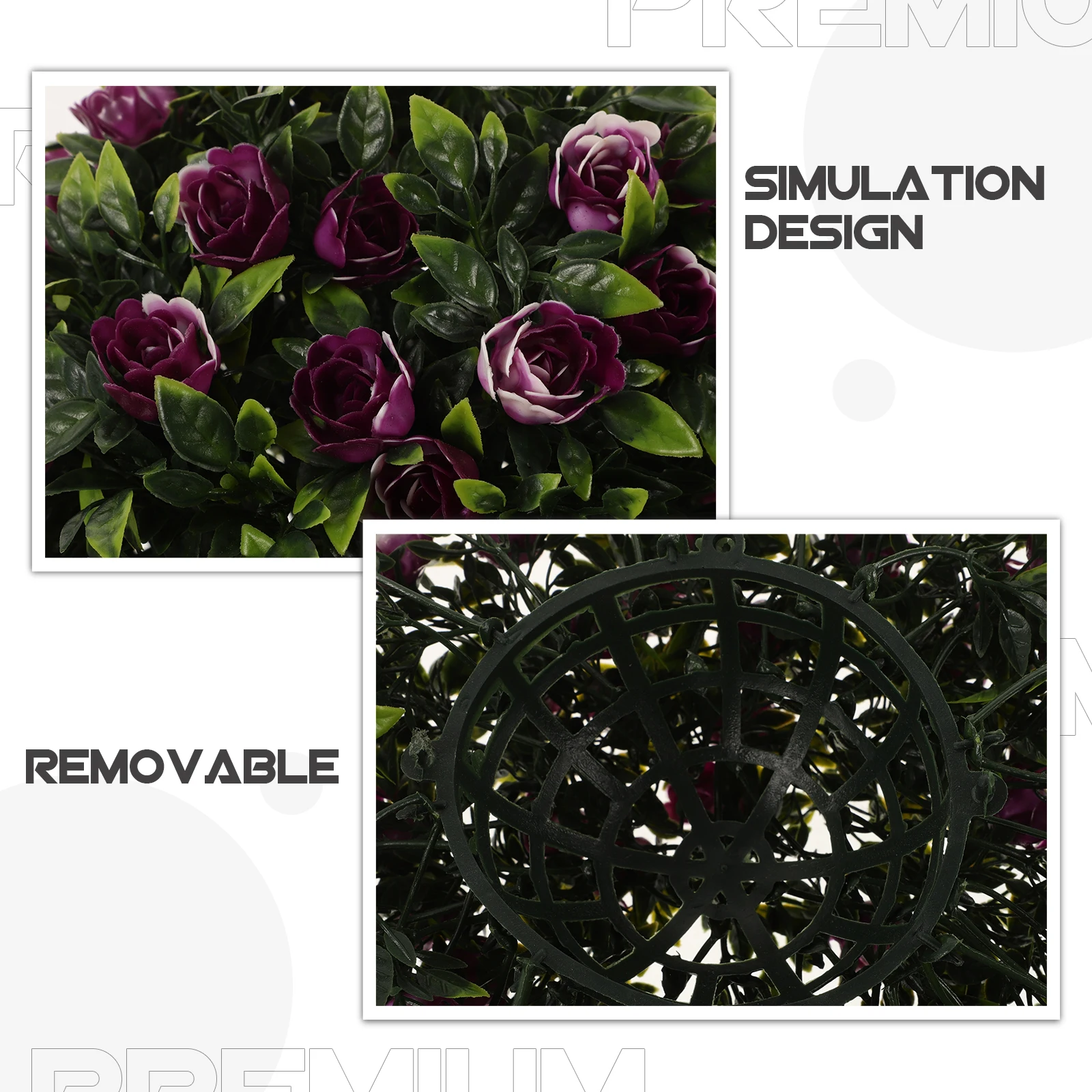 

Decorative Topiary Ball Artificial Grass Flower Wedding Party Home Decor Eucalyptus Plant Hanging Balls Wear Resistant Greenery