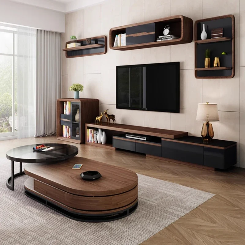 

Tv Stands Modern Retro Coffee Tv Table Shelf Wood Minimalist Office