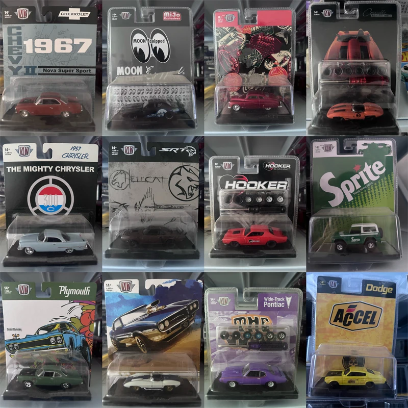 

Статическая модель автомобиля из сплава M2 1:64, коллекционный готовый продукт, орнамент, новинка с упаковкой, мужской подарок на день рождения