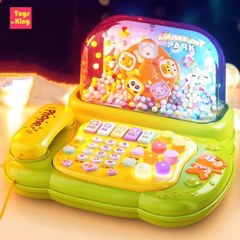 

Имитационные телефонные игрушки Снежинки, музыкальные огни, сказочная машина, детский мобильный телефон, многофункциональные детские образовательные рождественские подарки