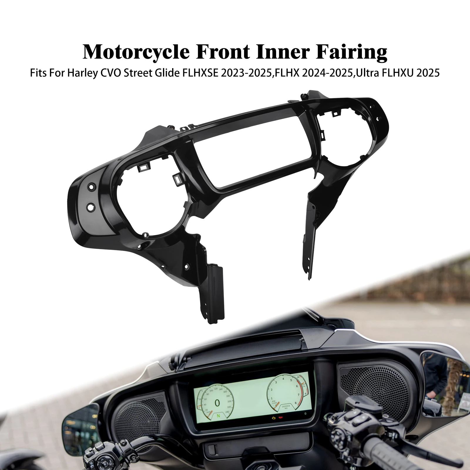 

Motorcycle Speedometer Inner Fairing Front Cowl Cover For Harley Touring Street Glide FLHXSE 23-2025 FLHX 24-25 Ultra FLHXU 2025