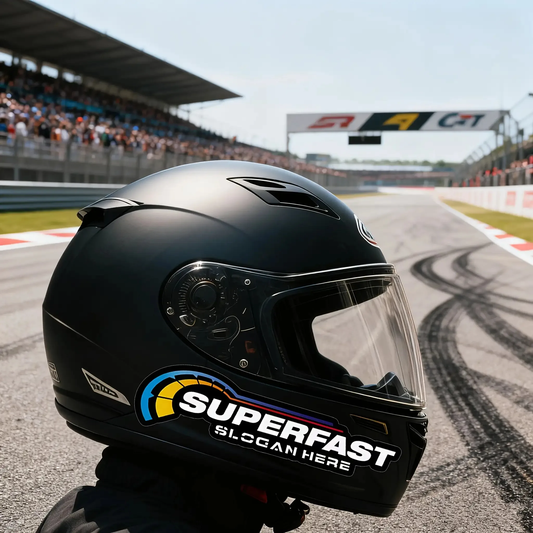 

1 комплект водонепроницаемых наклеек в гоночном стиле SUPERFAST для декора мотоциклетных шлемов, автомобилей и велосипедов