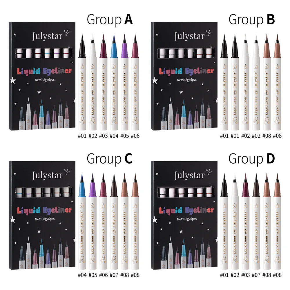 New Colored Eyeliner Pen Smudge-proof Natural Effect for Under-eye & Lower Lash Line Smooth Drawing Multicolor Makeup Cosmetic