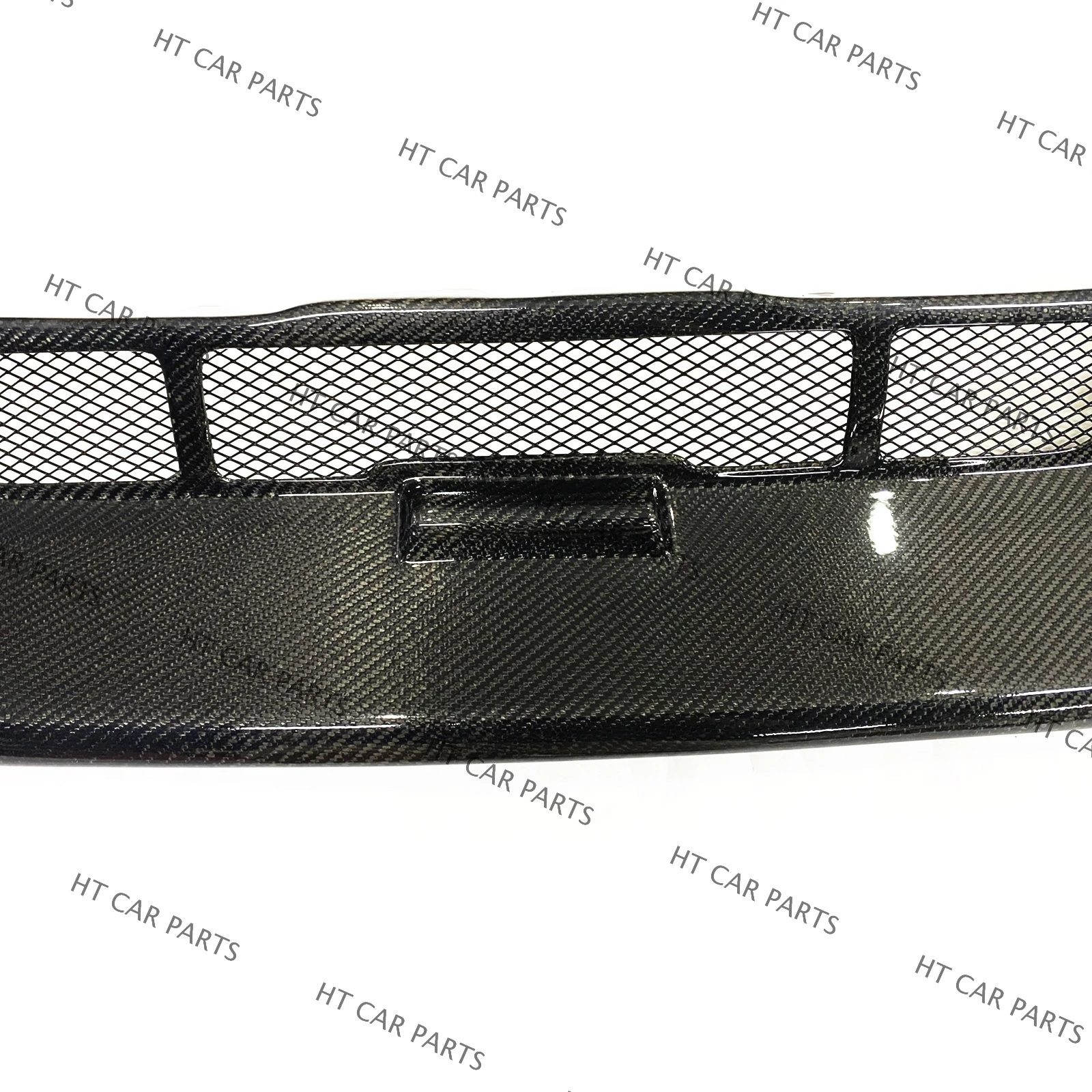 For Honda CR-V 06.1997-2001 1997 1998 1999 2000 2001 1PCS Carbon Fiber Black Front Bumper Grille Cover