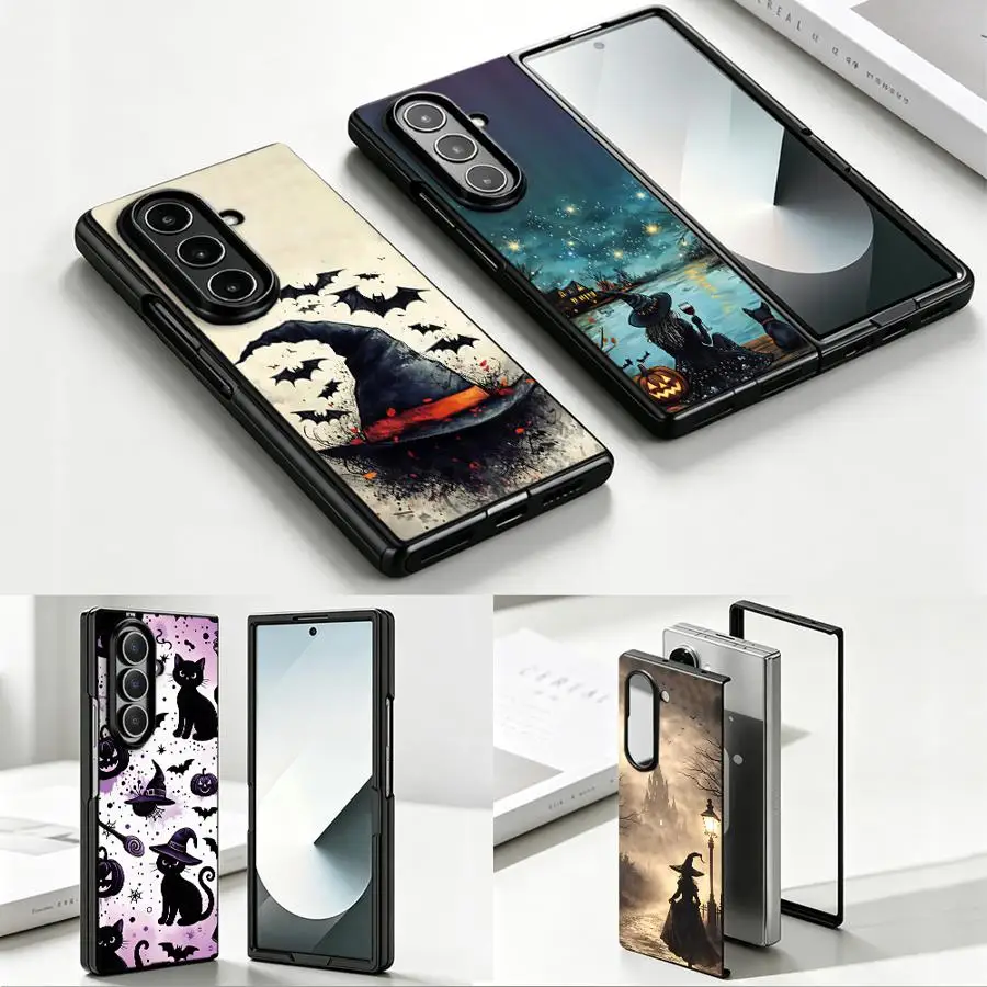 Ink Witch Hat Case Suitable For Samsung For Galaxy Z Fold 8 Ultra Z Fold6 Z Fold7 Z Fold 8 7 6 5 4 3 Z Fold4 Z Fold5 Z Fold3 Z