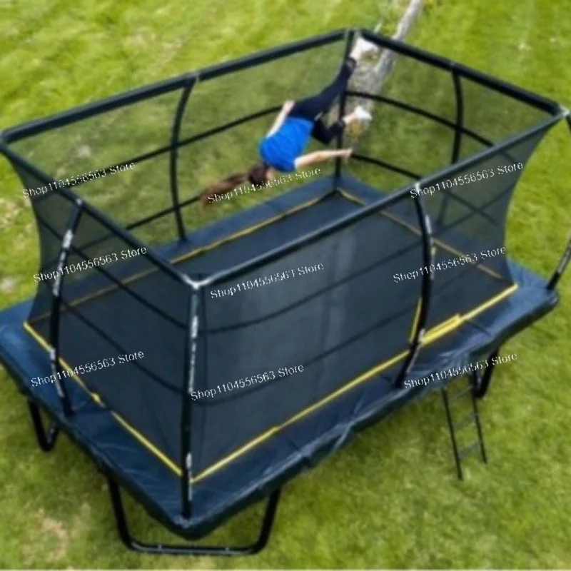 Factory Household Outdoor Children's Trampoline, Outdoor Large Indoor Trampoline, Small Square Fun Bounce Bed