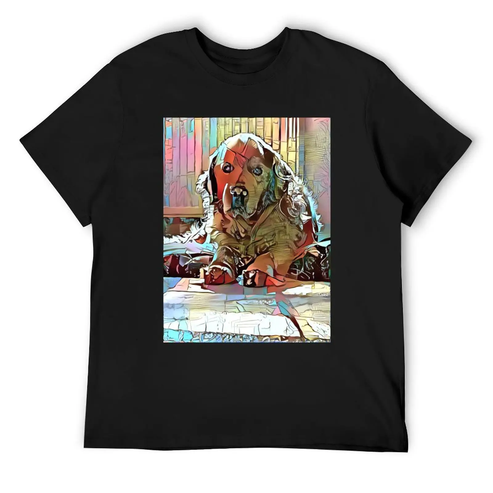 Golden Retriever dog, chill like a dog T-Shirt Aesthetic clothing graphic tee shirt tshirts for men