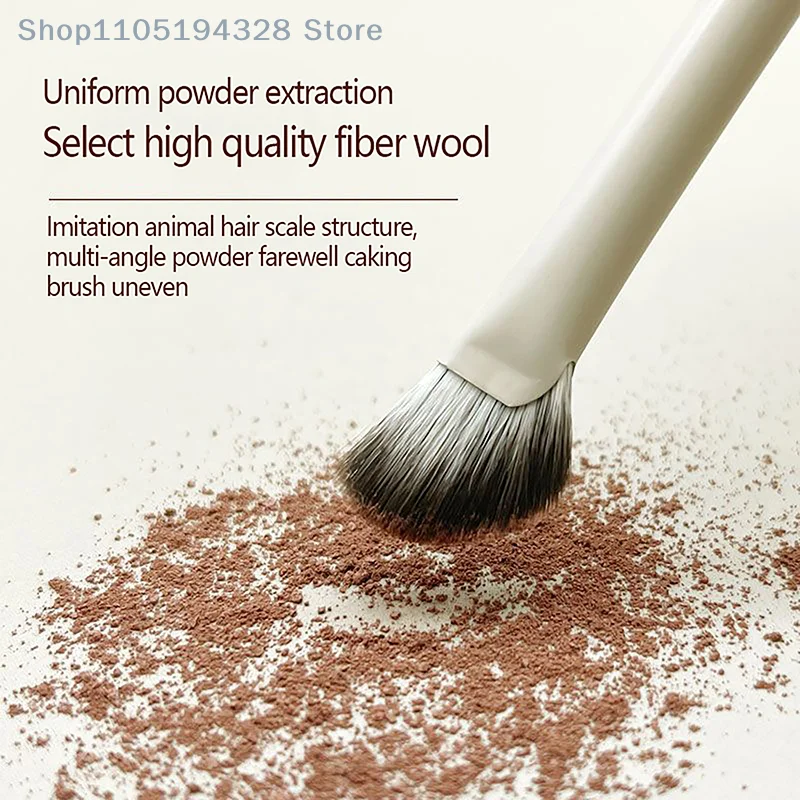 [MP] 1 Pz Mezza Pennello per Ombretto per Naso a Forma di Ventaglio Evidenziatore Blush Pennelli per Trucco Fit Naso Contorno degli Occhi Donne Strumenti di Bellezza Del Viso