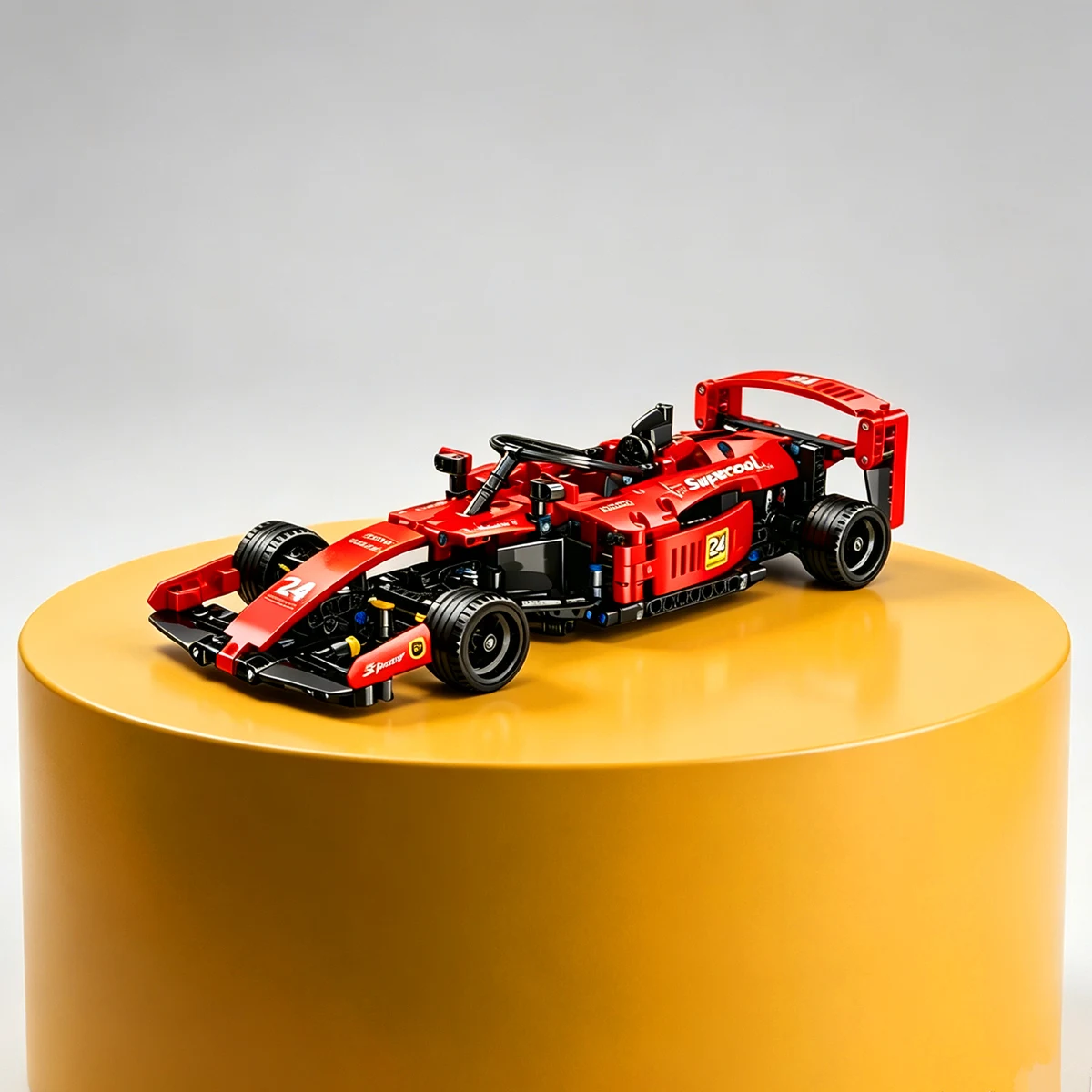Creative Classic Vechiel Technical Blocks Racing Red Sport Car Hypercar Home Decor Model Building Bricks Toys DIY Gifts