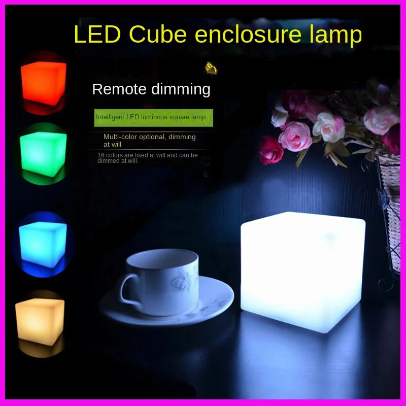 Led Light Lamps Luminous Square Light USB Charging Table Lamp Night Light Bar Atmosphere Garden Outdoor Room Bedroom Decor