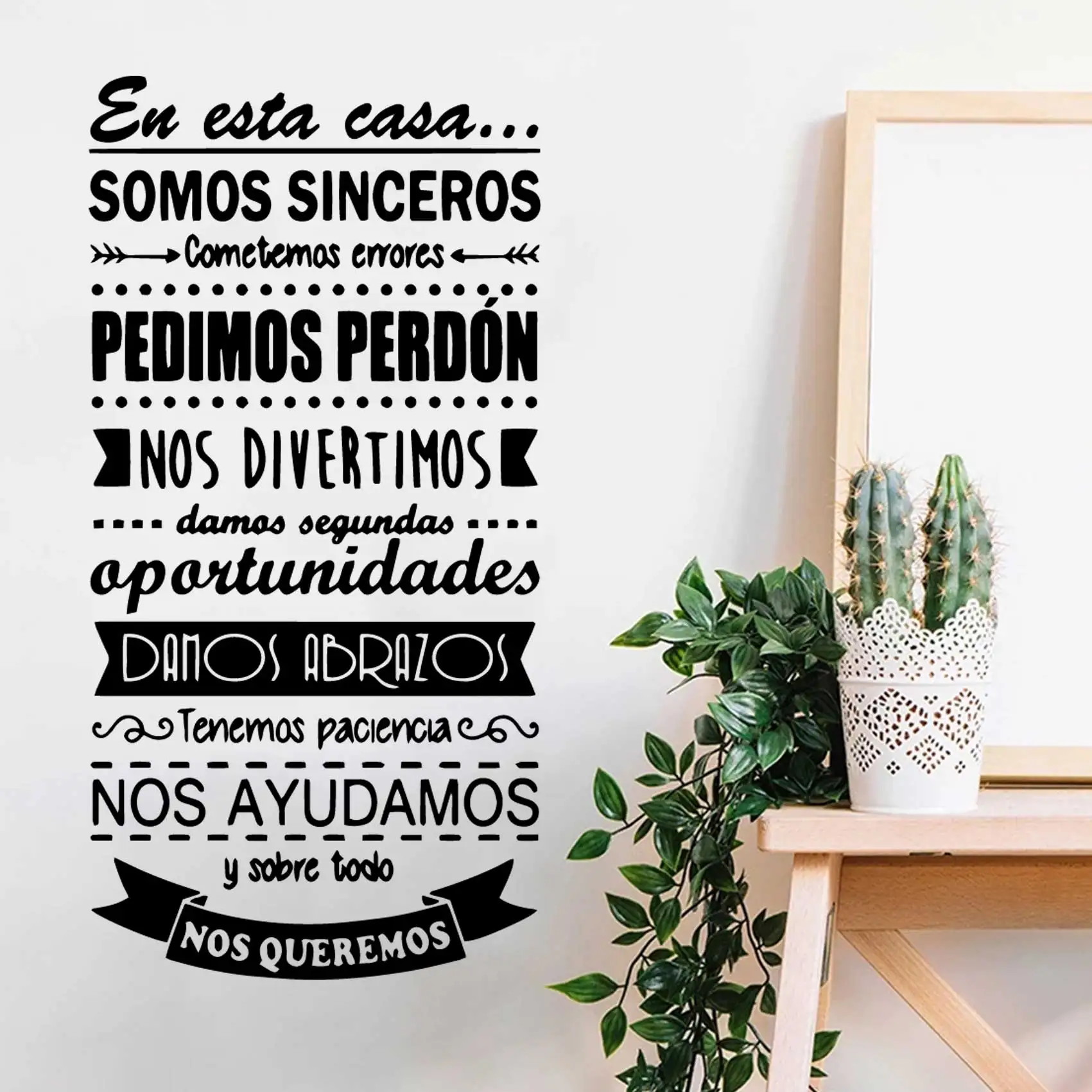 Family Spanish words Self Adhesive Wall Sticker For Living Room Decor spain text Vinyl Wall Art Decal Bedroom Decor