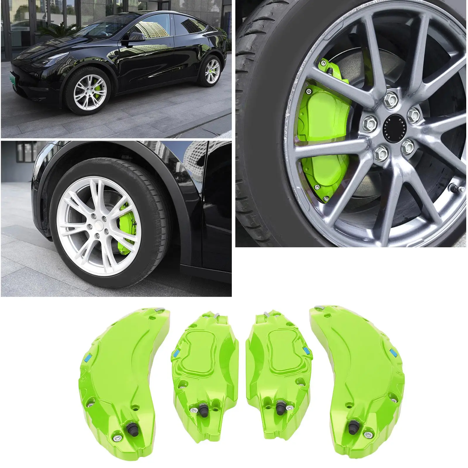 4Pcs Aluminum Alloy Disc Brake Caliper Cover for Tesla Model 3 18/19in Wheels Hub