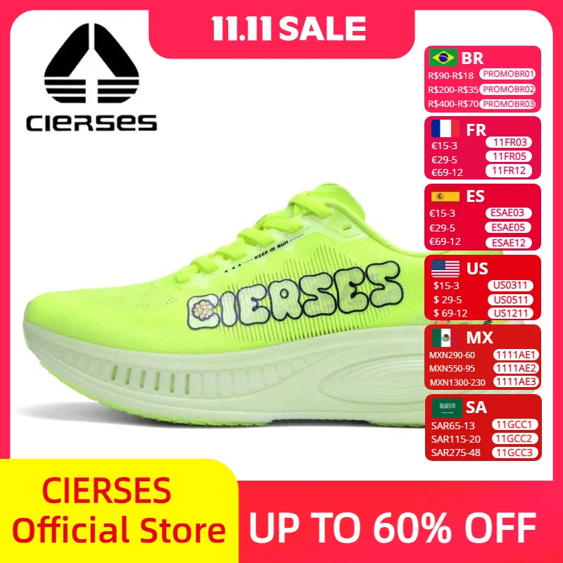 

CIERSES брендовая Лидер продаж, мужские кроссовки с подушкой для женщин, дышащие прогулочные кроссовки, спортивная обувь для занятий спортом на открытом воздухе ﻿