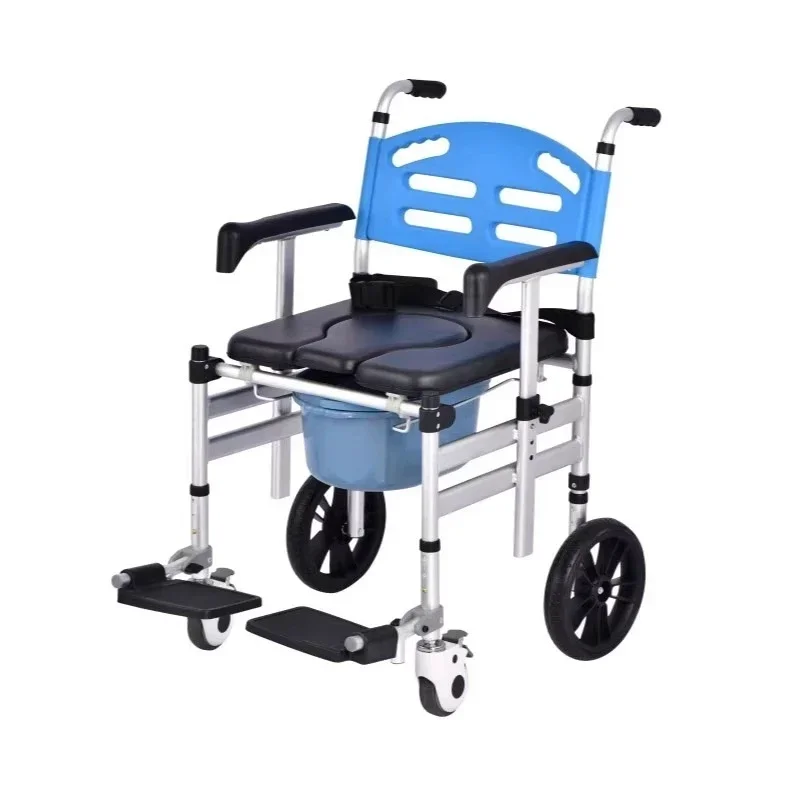 2026Armrest lift adjustable wheeled toilet for the elderly pregnant women with disabilities removable toilet chair toilet