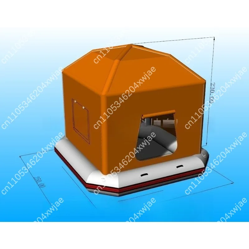 PVC Foldable Inflatable Water Tent for Camping Fishing Floating Island Portable Shelter