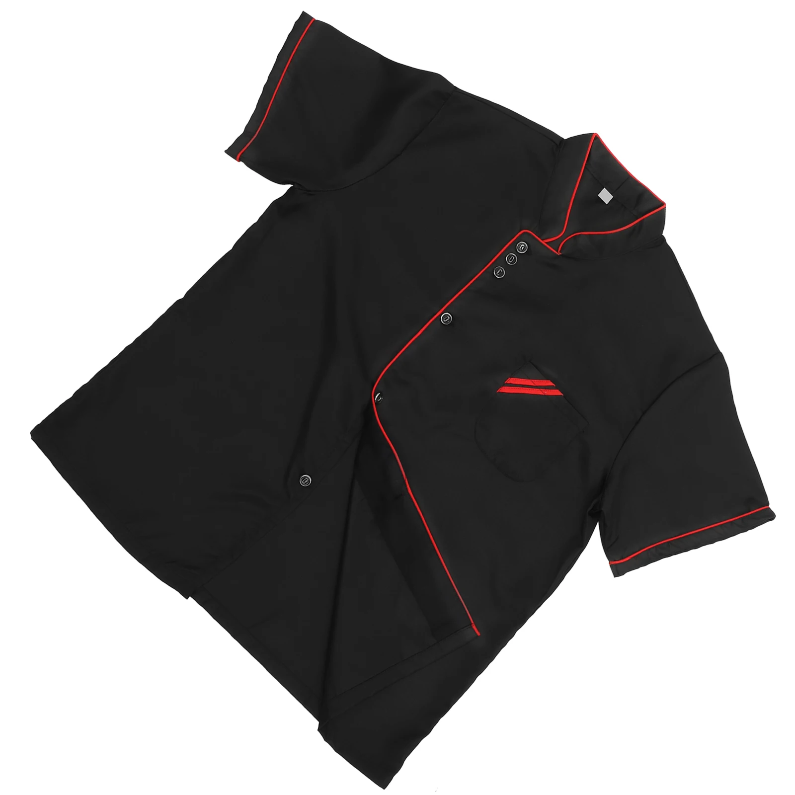 

Unisex Short Sleeve Chef Jacket For Restaurant Hotel Kitchen Workwear Oil-Proof Breathable Easy Wash Wear-Resistant Loose